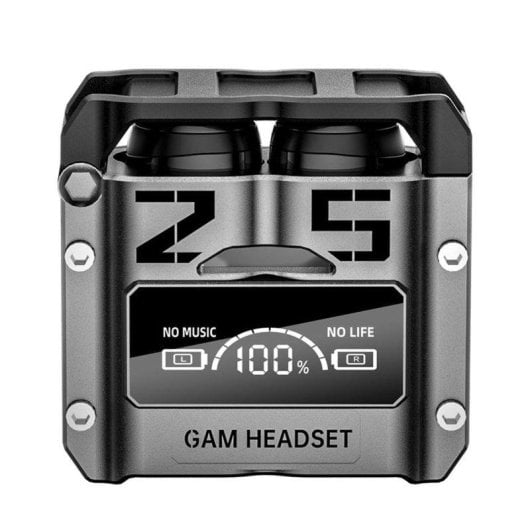 Auricolari Dam Electronics M25 wireless Bluetooth TWS Gaming Bassa Latenza Controllo Touch Nero
