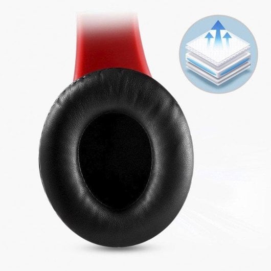 Cuffie Dam Electronics B39uv Wireless Bluetooth 5.0 con LED RGB, Microfono, Lettore Micro SD, Nero