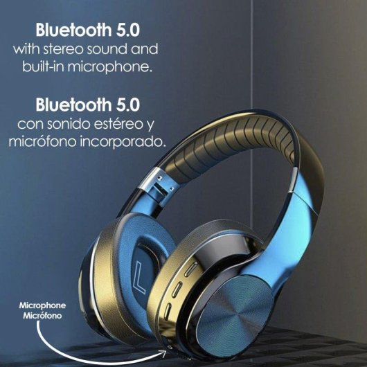 Auricolari Dam Electronics VJ320 wireless Bluetooth 5.0 con microfono, Radio FM e slot micro SD, neri