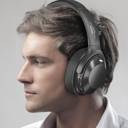 Auricolari Dam Electronics VJ901 Wireless Bluetooth 5.3 con Cancellazione Attiva del Rumore ANC, Microfono e Assistente Vocale, Nero