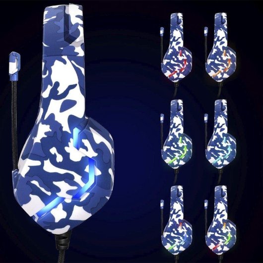 Auricolari Dam Electronics J10 cablati Jack 3.5 mm Gaming RGB Microfono Nero