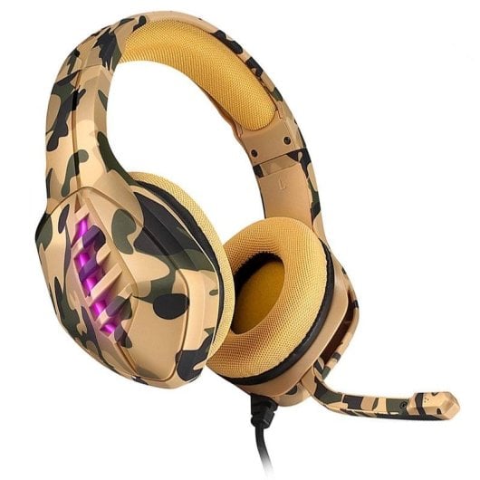 Auricolari Dam Electronics SY733MV con filo Minijack Gaming LED, Microfono, Cancellazione Rumore, USB, Nero