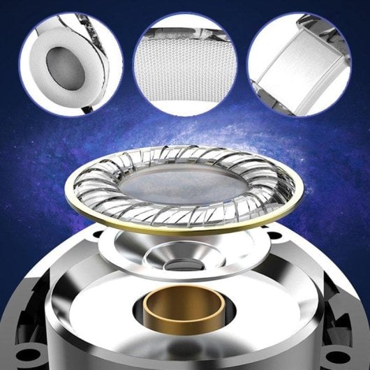 Auricolari Dam Electronics SY733MV con filo Minijack Gaming LED, Microfono, Cancellazione Rumore, USB, Nero