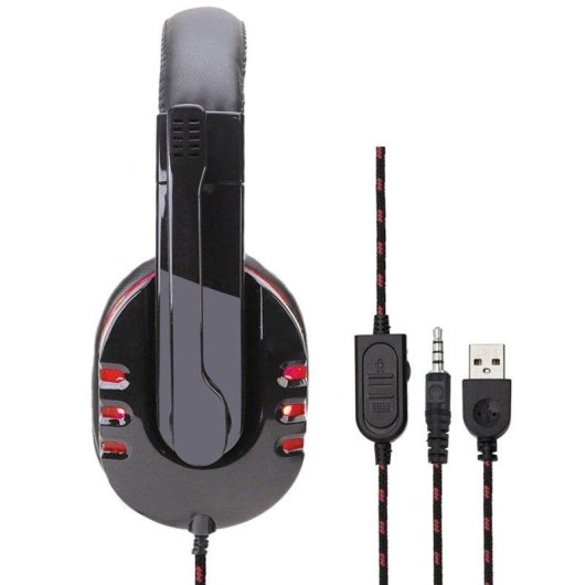 Cuffie Dam Electronics SY733MV cablate Gaming Minijack Microfono Controllo Volume Nero