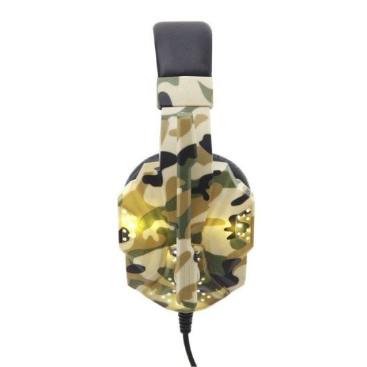 Cuffie Dam Electronics SY830MV cablate Jack 3.5mm Gaming LED Microfono Controllo Volume Nero