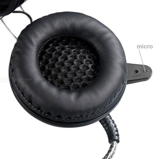 Auricolari Dam Electronics V8 con cavo Jack 3,5 mm e USB RGB Gaming con microfono e LED multicolore Neri