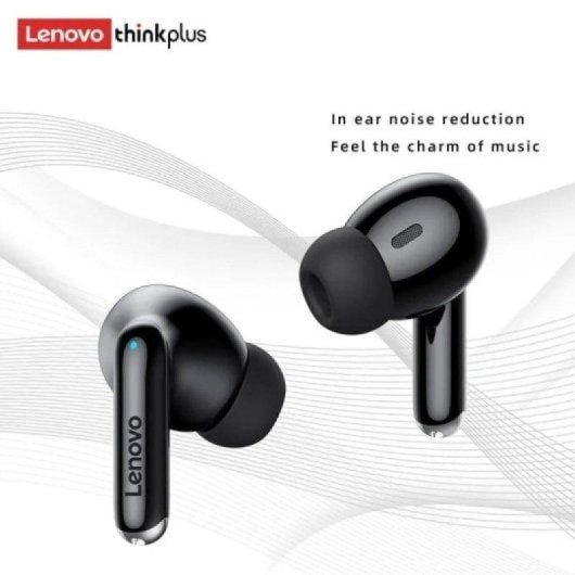 Auricolari Lenovo XT88 wireless Bluetooth 5.3 con Microfoni Doppia Riduzione Rumore Nero