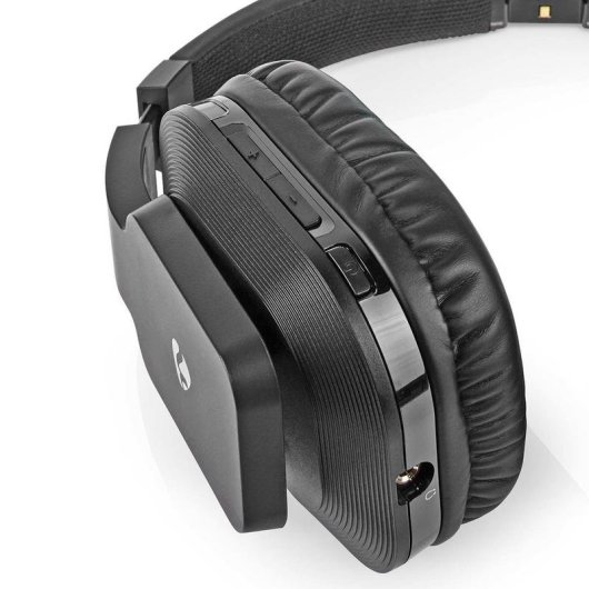 Auricolari Nedis HPRF321BK wireless RF per TV con base di ricarica neri