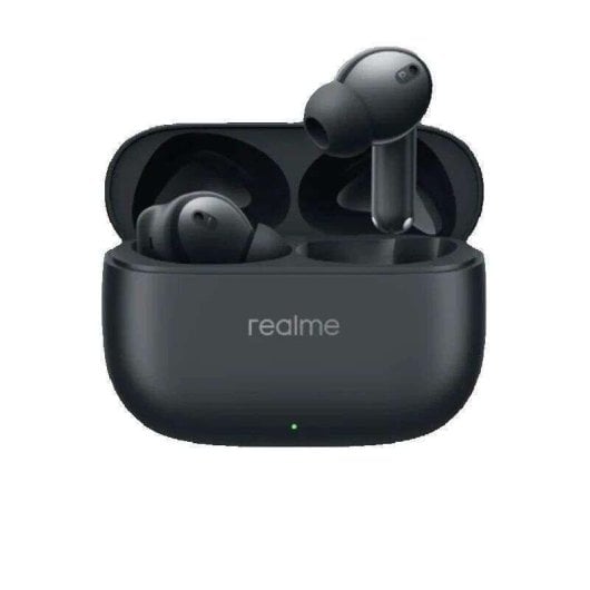 Auriculares Realme Buds T310 inalámbricos Bluetooth con cancelación de ruido, micrófono y controles táctiles negros