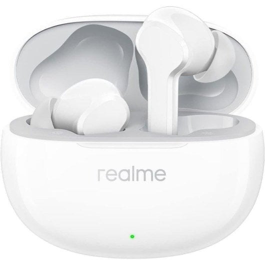 Auricolari Realme Buds T100 True Wireless Bluetooth 5.3 con Cancellazione Rumore Ambientale, Touch, Bianchi