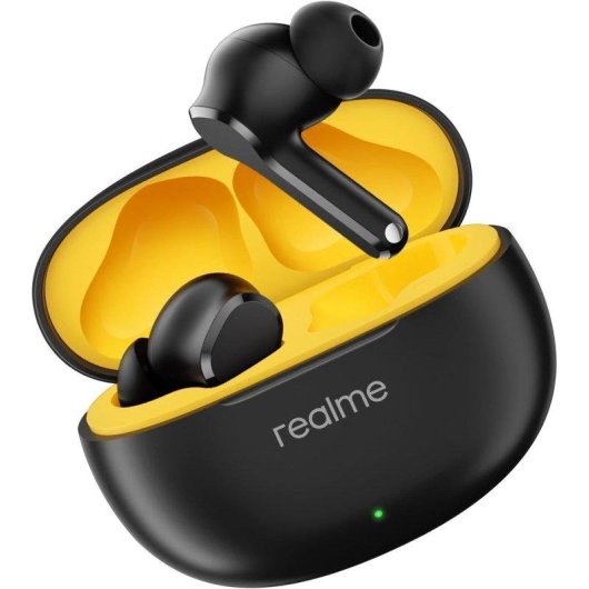 Auriculares Realme T110 inalámbricos Bluetooth con cancelación de ruido ENC, Bass Driver de 10 mm y 38 horas de autonomí