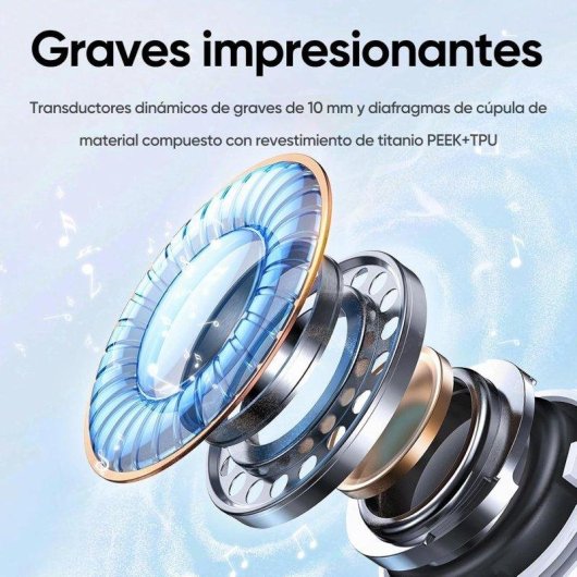 Auriculares Realme T110 inalámbricos Bluetooth con cancelación de ruido ENC, Bass Driver de 10 mm y 38 horas de autonomí