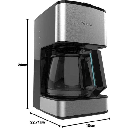 Cafeteira de Gotejamento Cecotec Coffee 56 Drop 0,8L 6 chávenas LCD Inox Programável