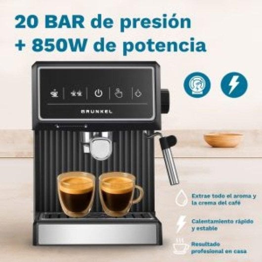 Kaffeevollautomat Espresso Grunkel Cafpresso-20pulse 1,8L 20 bar Touchscreen Edelstahl