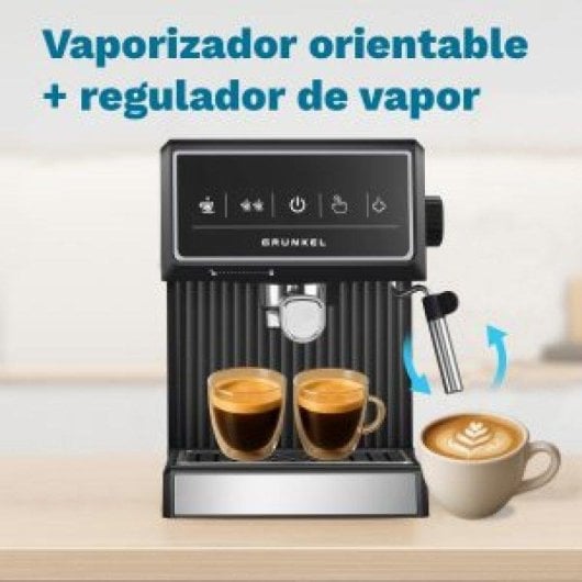 Kaffeevollautomat Espresso Grunkel Cafpresso-20pulse 1,8L 20 bar Touchscreen Edelstahl