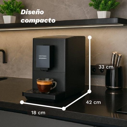 Cafetera Automática Grunkel Darkcafpress 1,2L 20 bares con molinillo regulable