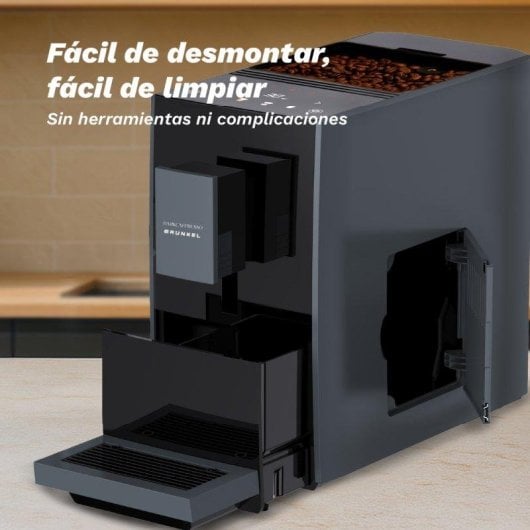Cafetera Automática Grunkel Darkcafpress 1,2L 20 bares con molinillo regulable