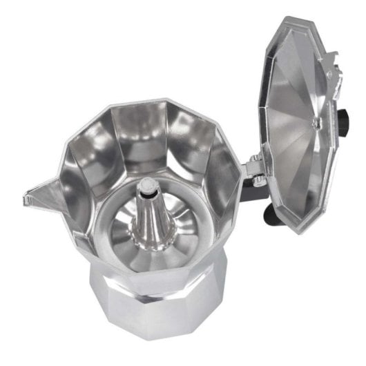 Caffettiera Italiana Jata CCA 9 Tazze Alluminio Antiossido Manico Ergonomico