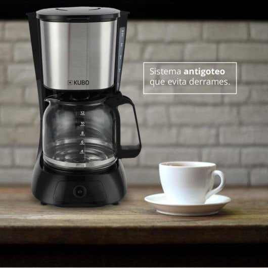 Cafetera de Goteo Kubo 1.5 L 900 W acero inoxidable autoapagado