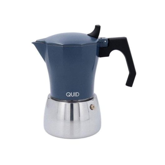 Cafetera Italiana Quid Baltic 9 tazas aluminio-acero azul apta inducción