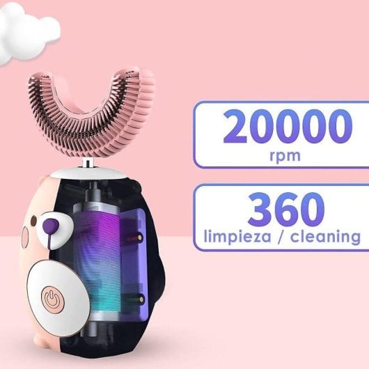 Cepillo de dientes eléctrico Dam Electronics Dino Kids U suave silicona IPX7 USB