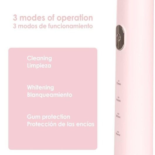 Cepillo de dientes Dam Electronics ET01 sónico 3 modos 2 cabezales USB