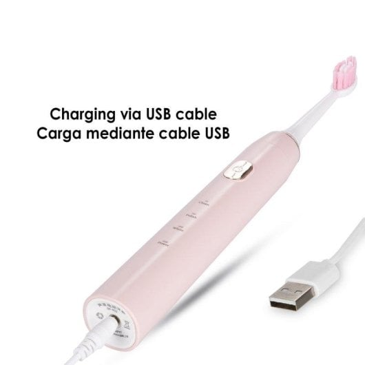 Cepillo de dientes Dam Electronics ET01 sónico 3 modos 2 cabezales USB