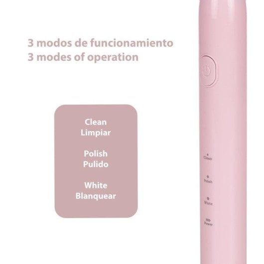 Cepillo de dientes Dam Electronics ET02 sónico USB 4 cabezales IPX7