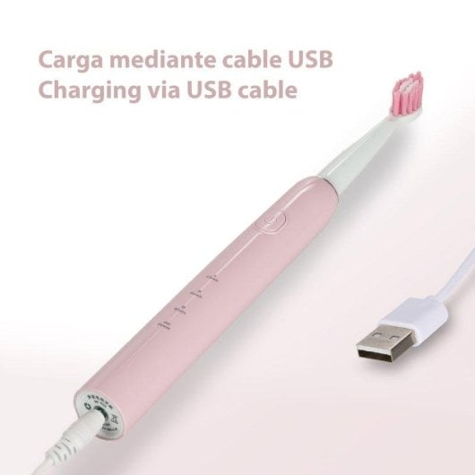 Cepillo de dientes Dam Electronics ET02 sónico USB 4 cabezales IPX7