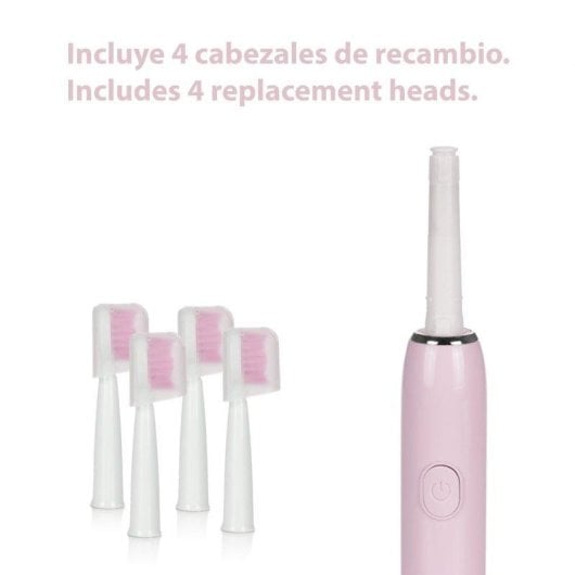 Cepillo de dientes Dam Electronics ET02 sónico USB 4 cabezales IPX7