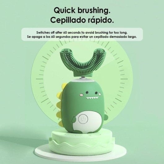 Escova de Dentes Sónica Infantil Dam Electronics ET07 3 Modos 2 Cabeças IPX7