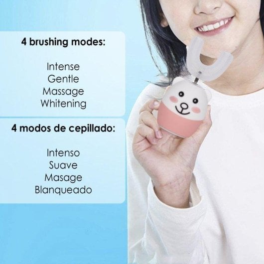Cepillo dental infantil Dam Electronics ET08 sónico U luz esterilizadora