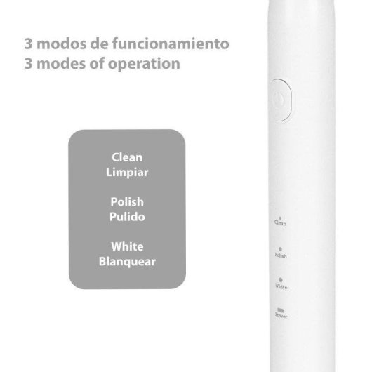 Escova de Dente Sonica Dam Electronics ET02 3 Modos 4 Cabeças Temporizador