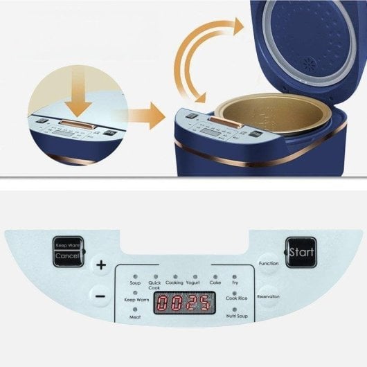 Cuiseur à Riz Électrique Dam Electronics 5L 900W Multifonction avec 8 Programmes