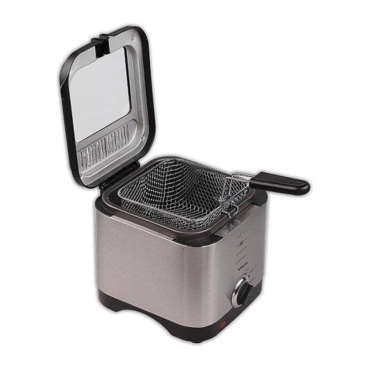 Freidora tradicional Dam Electronics JFRI011022 1,5L 900W acero inoxidable ventana visor
