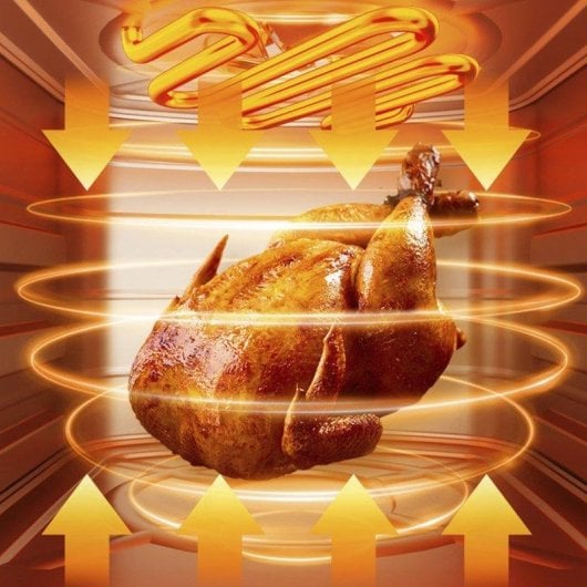 Friggitrice ad aria Dam Electronics 15L 1800W con forno, pannello touch, riscaldamento 3D