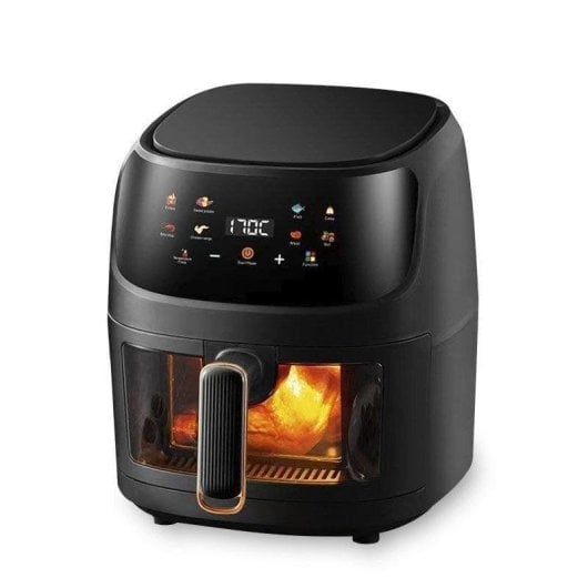 Friggitrice ad Aria Dam Electronics 8L 1400W con Finestra Illuminata Touch