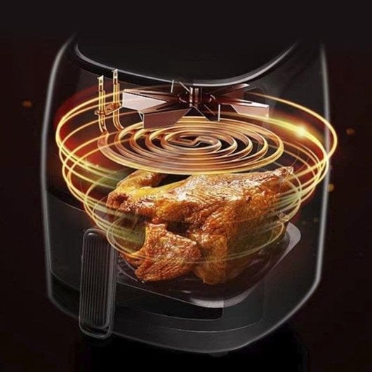 Friggitrice ad Aria Dam Electronics 8L 1400W con Finestra Illuminata Touch