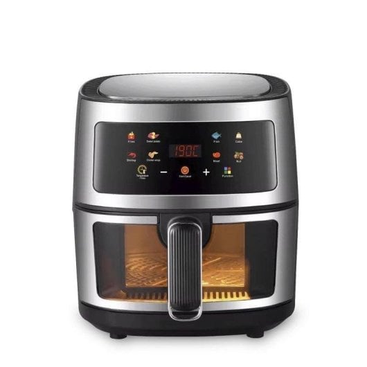 Fritadeira de Ar Dam Electronics 8L 1400W painel tátil e janela iluminada