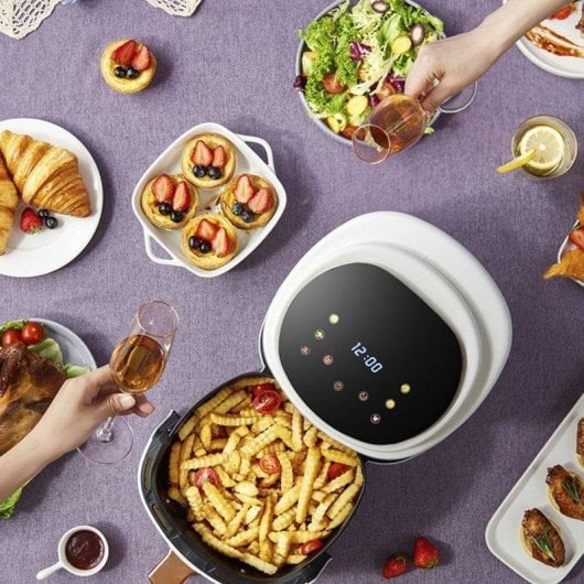 Friggitrice ad aria Dam Electronics 8L 1400W touch screen riscaldamento 3D