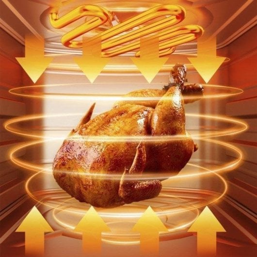 Fritadeira de Ar Dam Electronics 8L 1400W Painel Táctil Modos Pré-definidos Aquecimento 3D