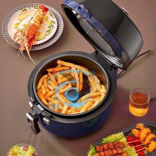 Heißluftfritteuse Dam Electronics 8L 1800W mechanisch mit Grill-Einsatz