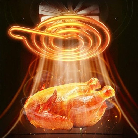 Friggitrice ad aria Dam Electronics 8L 1800W con timer pannello meccanico controllo temperatura