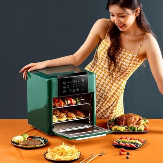 Friggitrice ad aria Dam Electronics 12L 1350W con display LCD e 9 programmi