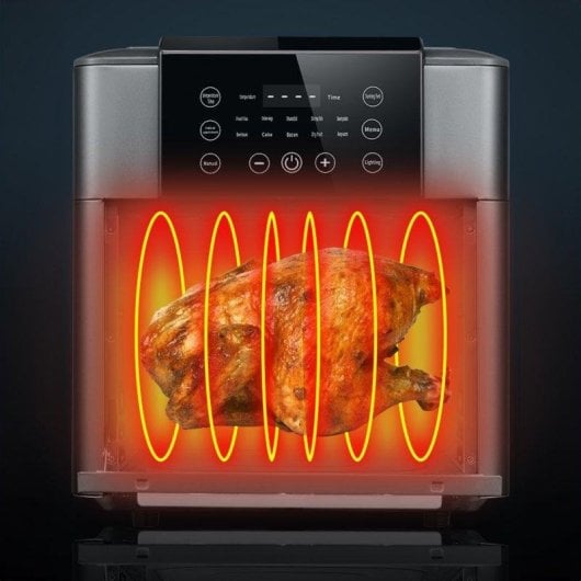 Friggitrice ad aria Dam Electronics 12L 1350W con display LCD e 9 programmi