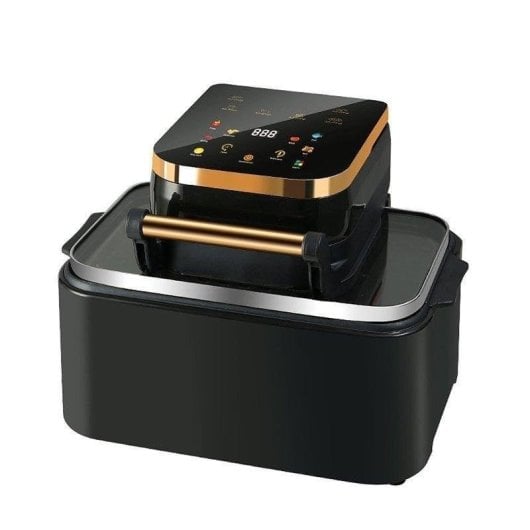 Friteuse sans Huile Dam Electronics 12L 1700W avec Écran Tactile 6 Programmes et Fenêtre