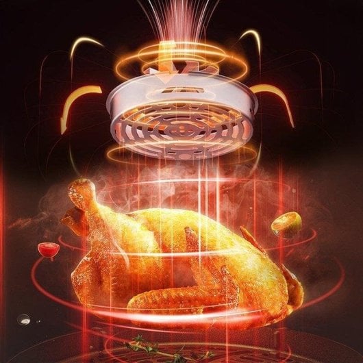 Heißluftfritteuse Dam Electronics 12L 1700W mit Touchscreen und Sichtfenster