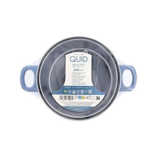 Freidora tradicional Quid Baltic 2,8L con tapa de vidrio y doble antiadherente