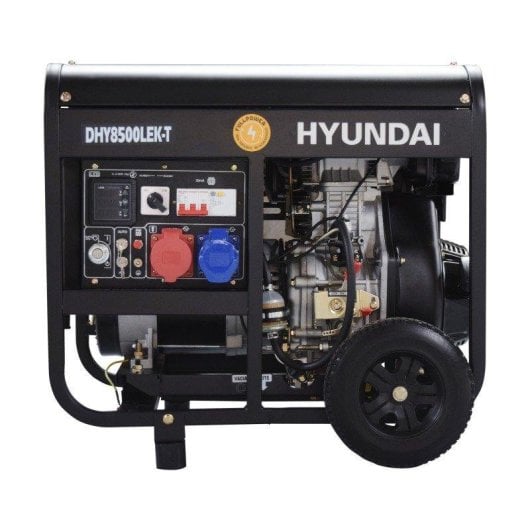 Gerador Hyundai DHY8500LEK-T Diesel Trifásico Monofásico Fullpower 7,9kVA 6,0kW