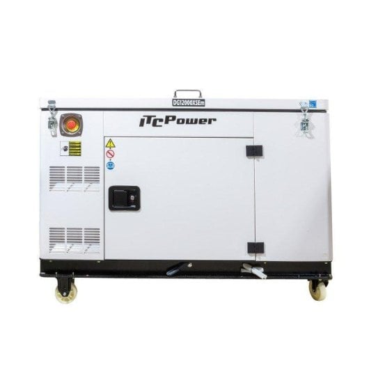 Gerador ITCPower DG12000XSEM Diesel Monofásico 10 kW AVR Arranque Elétrico
